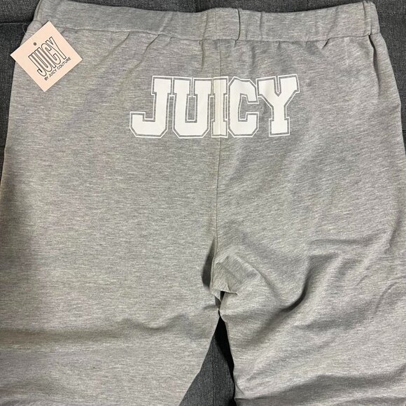 Y2K JUICY COUTURE Women Gray Logo Sweat Pants/ Joggers XL NWT - Picture 1 of 6
